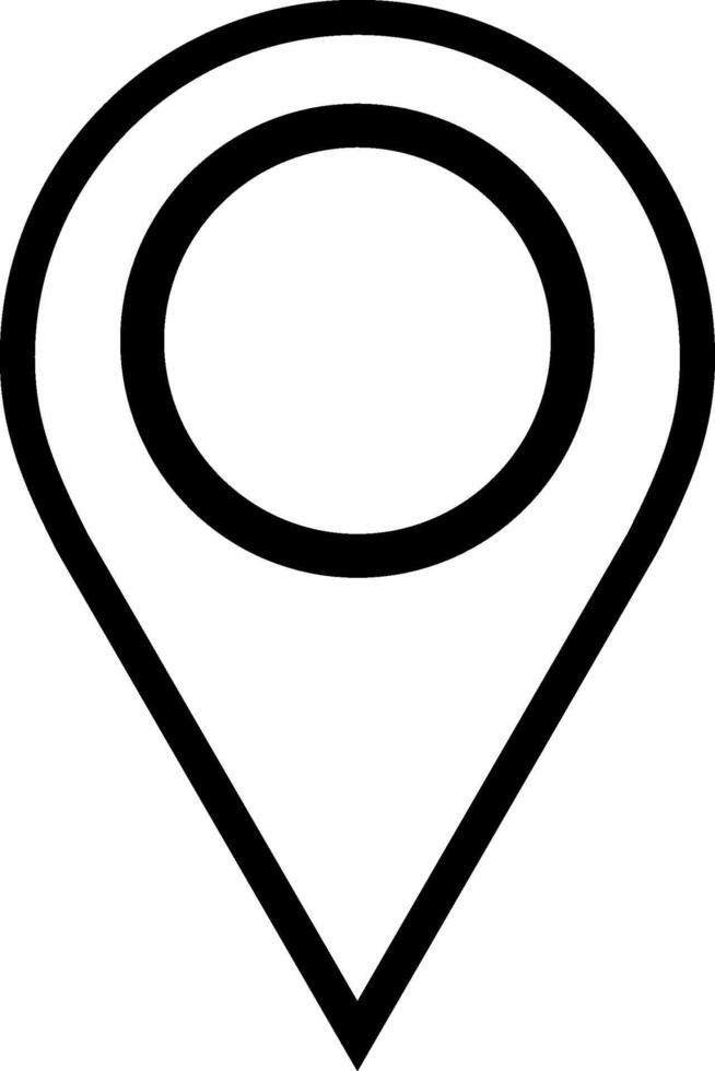 punt plaats positie pin kaarten contact adres GPS icoon logo geïsoleerd Aan wit achtergrond. illustratie vector