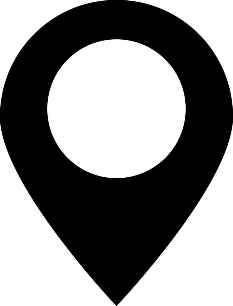 punt plaats positie pin kaarten contact adres GPS icoon logo geïsoleerd Aan wit achtergrond. illustratie vector