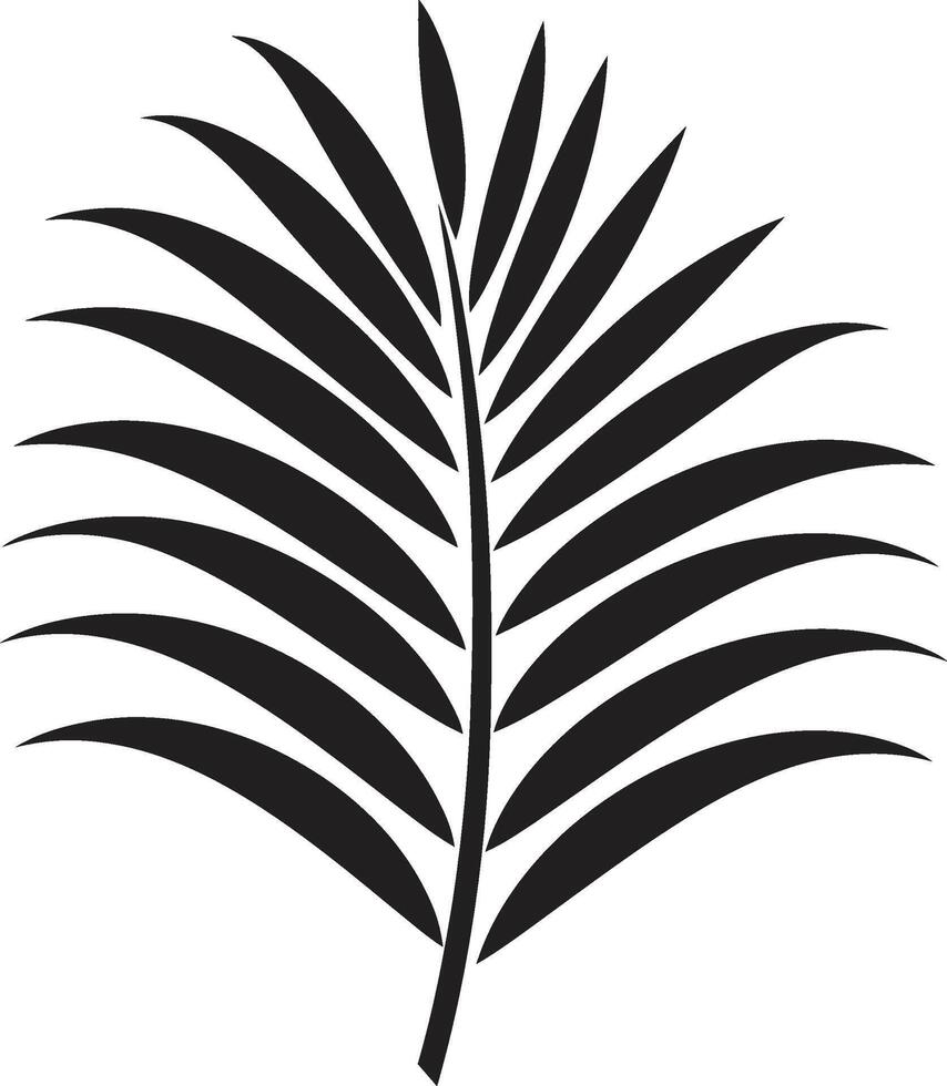 zwaaiend palmen emblematisch logo ontwerp voortreffelijk tropen blad icoon logo vector
