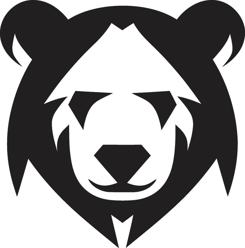 ursuscraft dynamisch beer icoon ontwerp fel teken op maat gemaakt logo van een beer vector