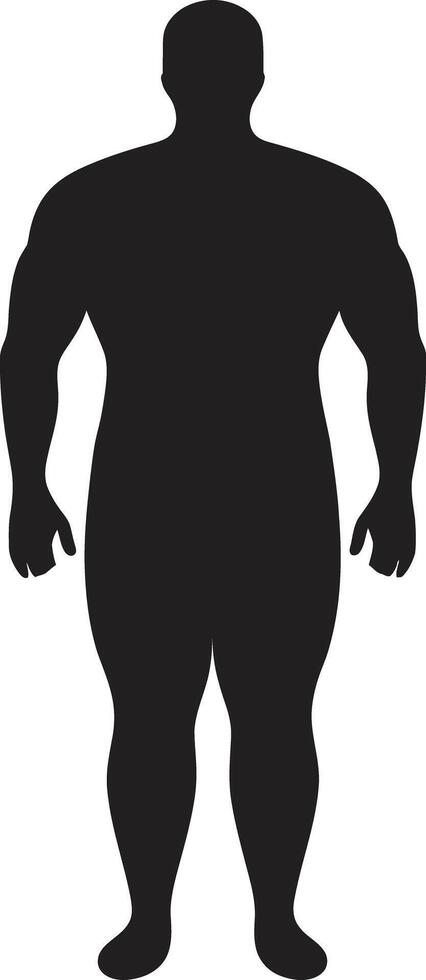 fit formaties zwart voor menselijk zwaarlijvigheid het voorkomen in 90 woorden trimmen triomfen voor zwaarlijvigheid welzijn belangenbehartiging vector