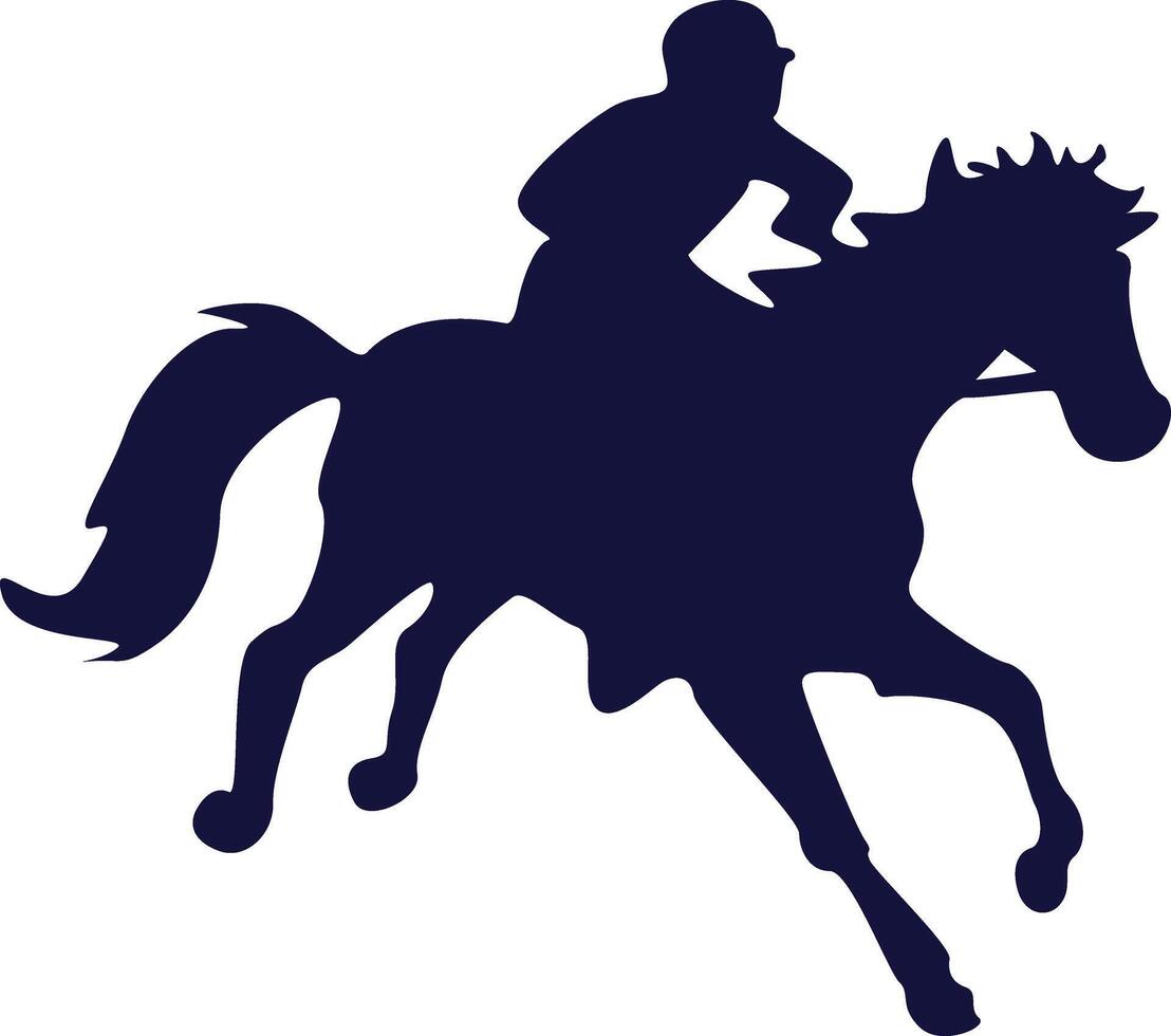 cowboy silhouet met paard. geïsoleerd Aan wit achtergrond vector