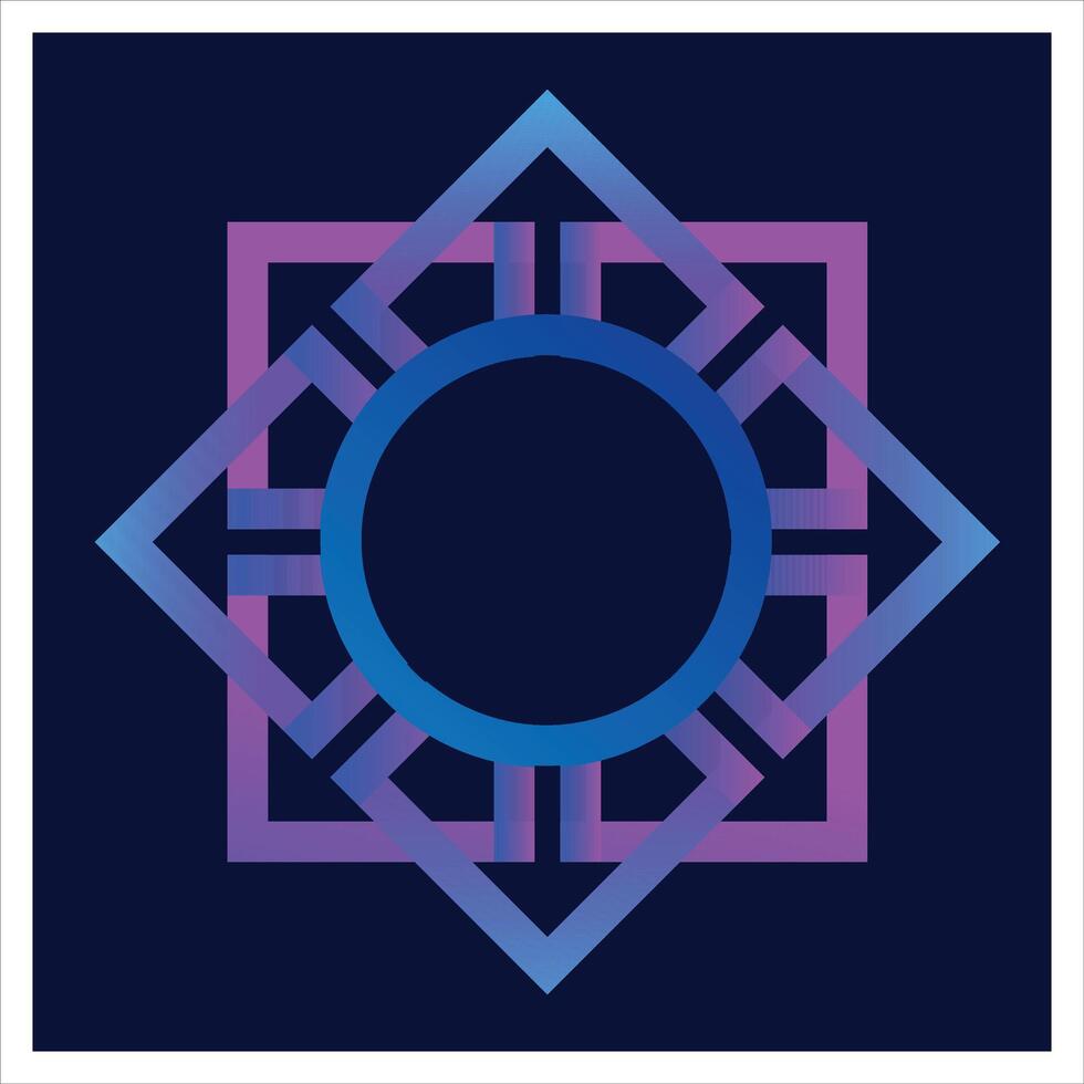 plein in een cirkel met een kader logo. geld icoon, logo, ontwerp, abstract blauw cirkel, mooi helling logo werk. vector