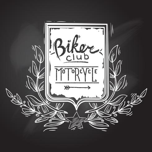 Biker Club-embleem vector
