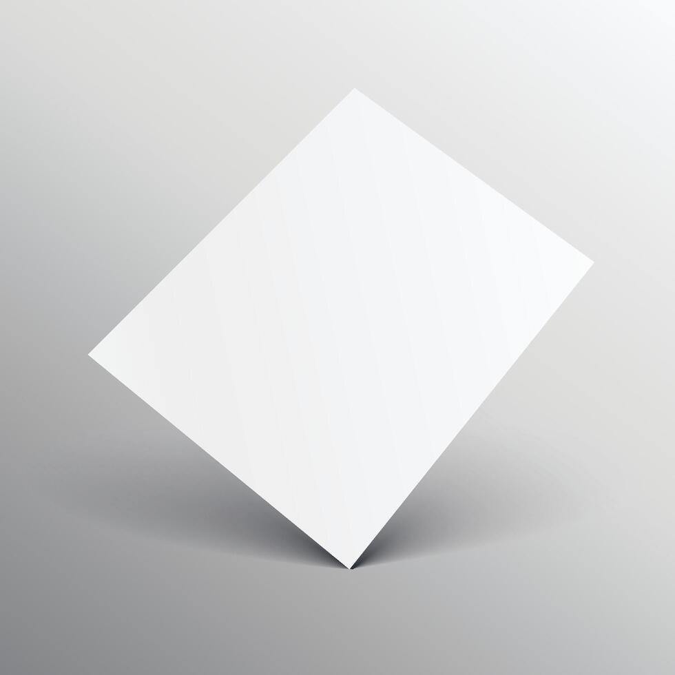 elegant wit a4 papier mockup vector
