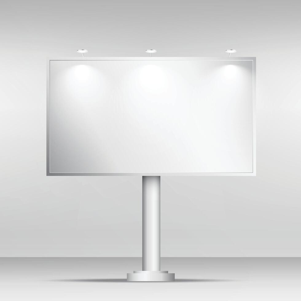 blanco aanplakbord mockup ontwerp sjabloon vector