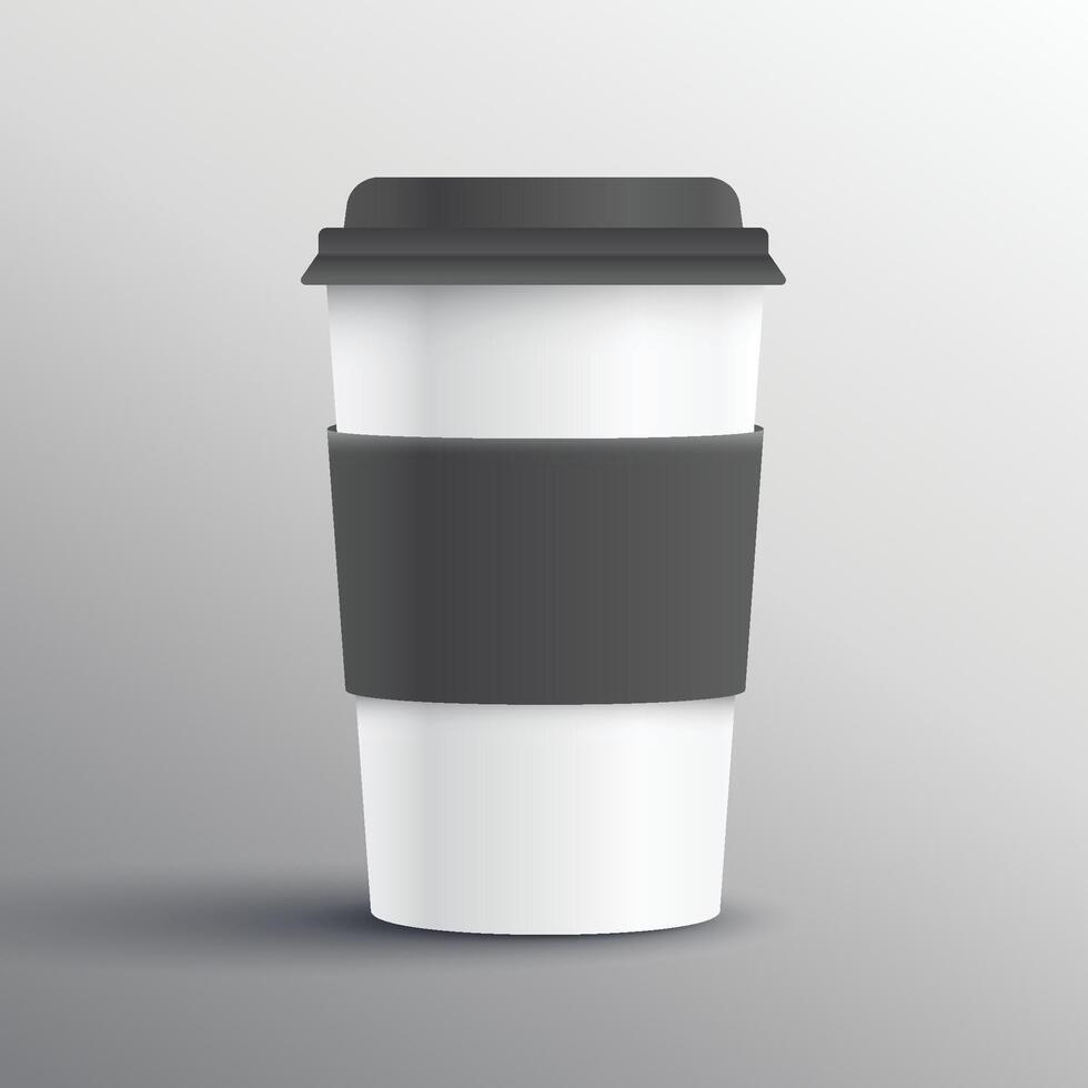 realistisch koffie mok sjabloon ontwerp voorwerp vector
