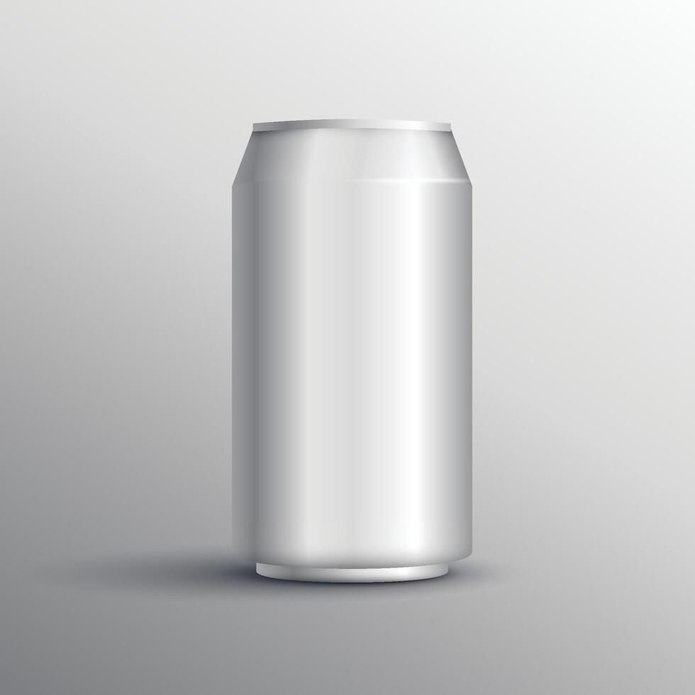 realistisch energie drinken kan mockup ontwerp sjabloon vector