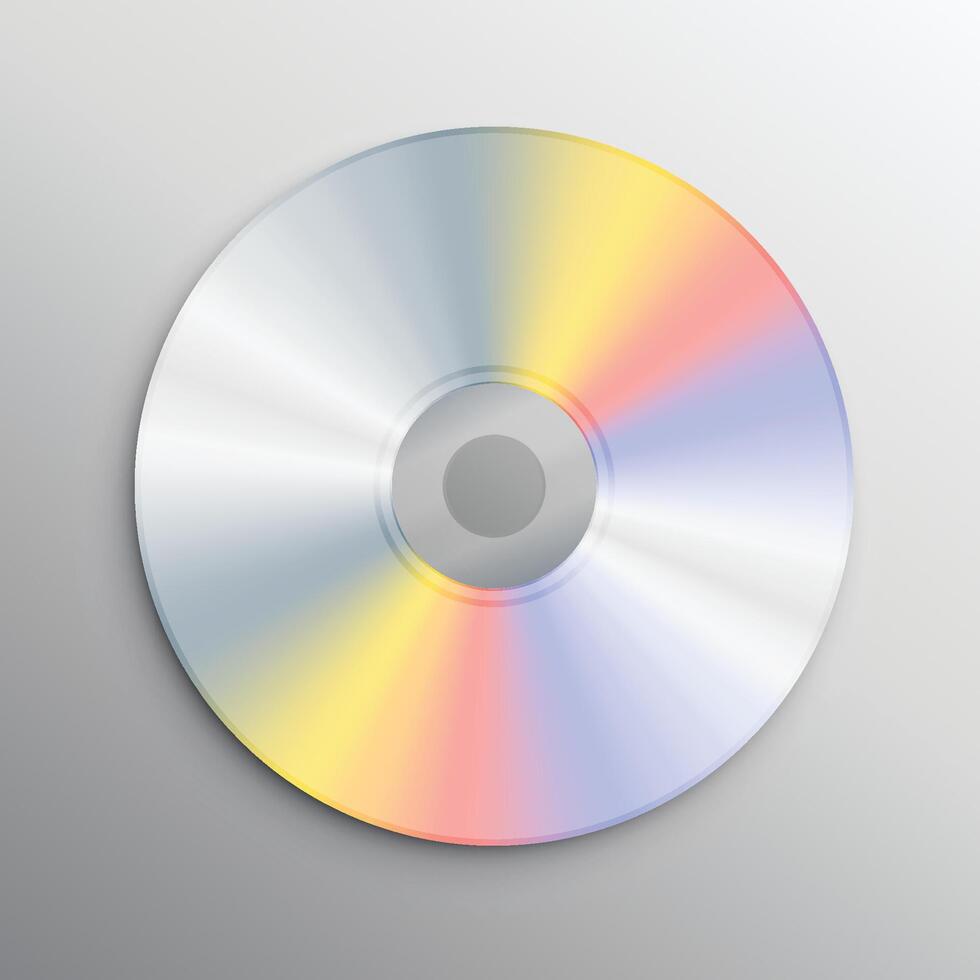 realistisch CD mockup ontwerp sjabloon vector