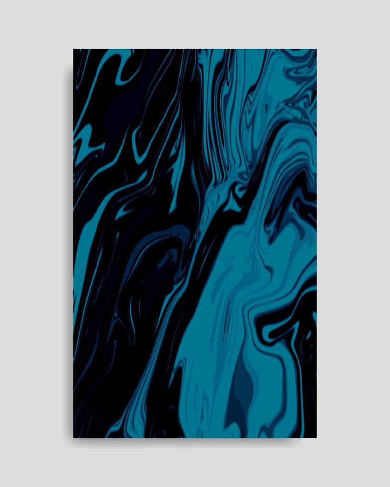 abstracte donkerblauwe vloeibare marmeren achtergrond vector