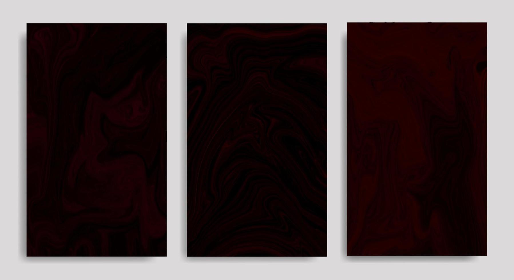 abstracte donkerrode vloeibare marmeren achtergrond instellen vector