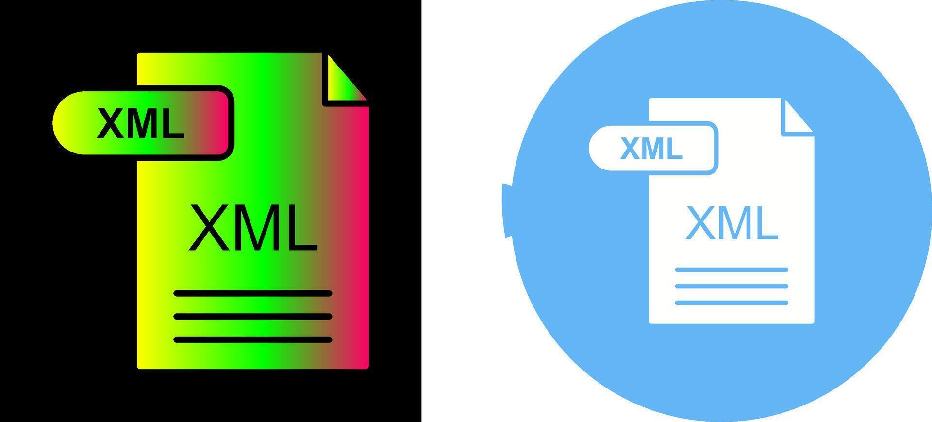 xml icoon ontwerp vector