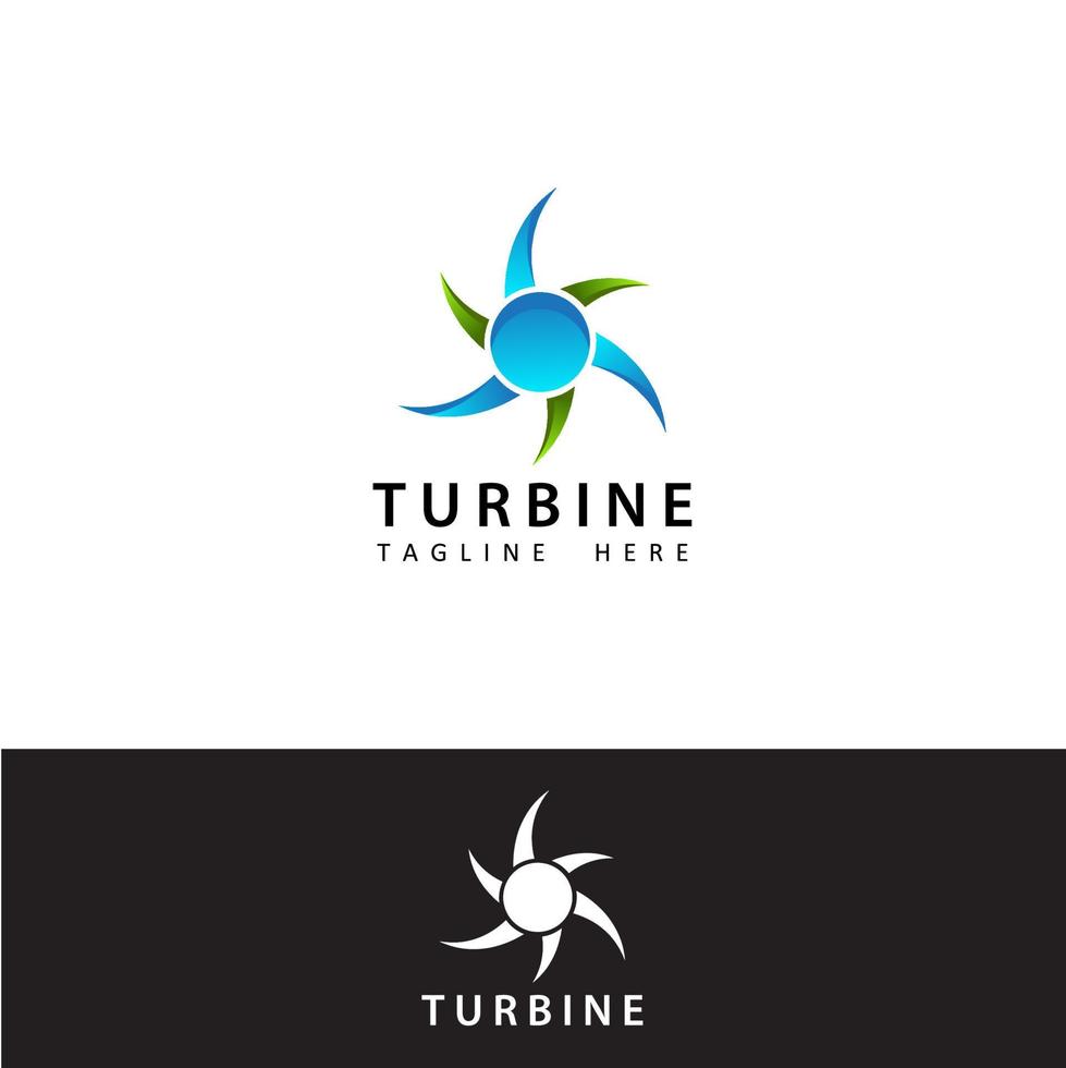 turbine logo sjabloon ontwerp vector