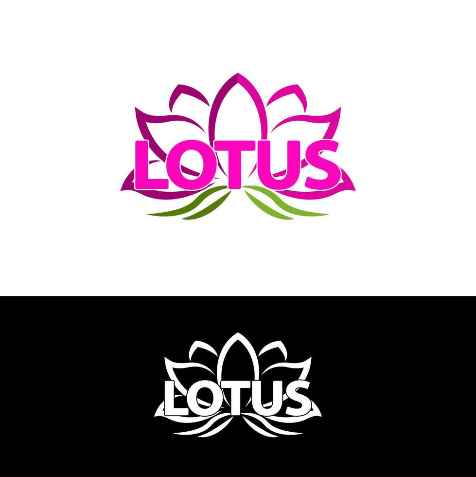 lotus logo sjabloon ontwerp vector