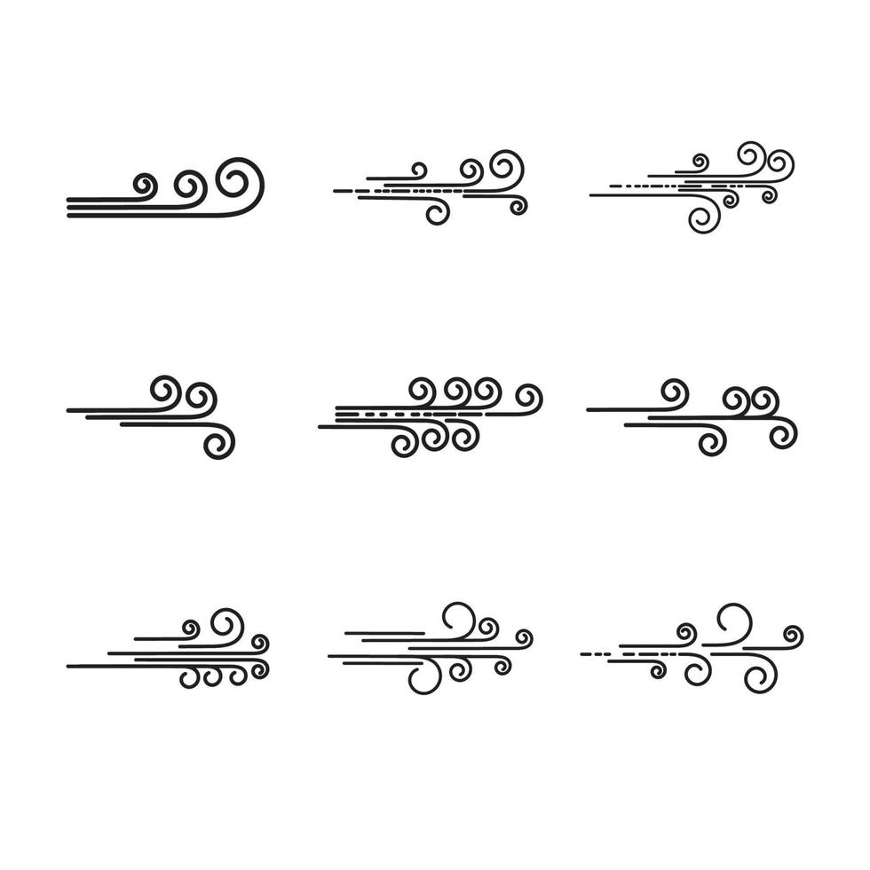 wind vector pictogram ontwerp illustratie sjabloon