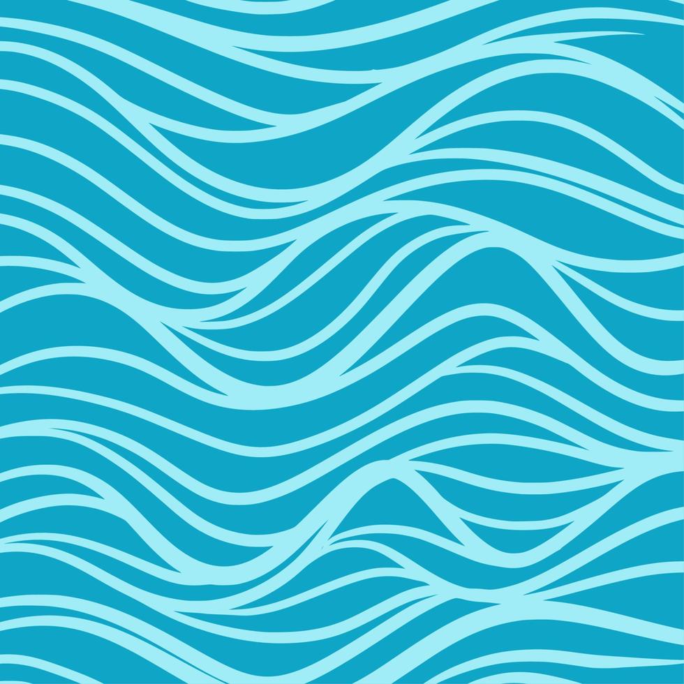 blauwe zee golf achtergrondpatroon vector