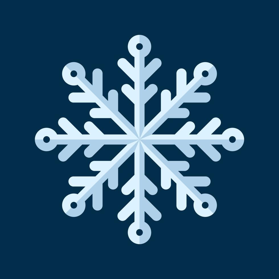 sneeuwvlok pictogram. kerst en winter traditioneel symbool voor logo, print, sticker, embleem, wenskaart en uitnodigingskaart ontwerp en decoratie vector