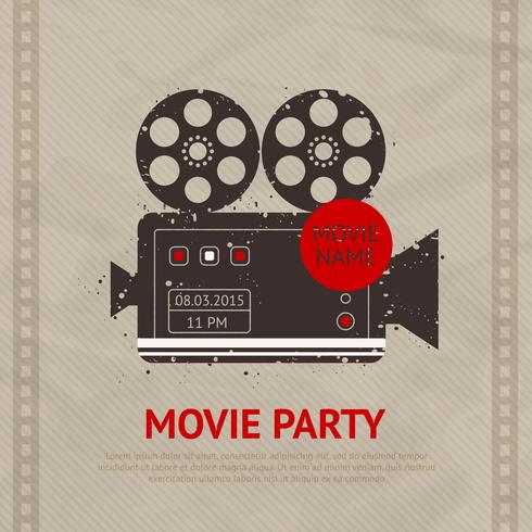 Retro filmposter vector