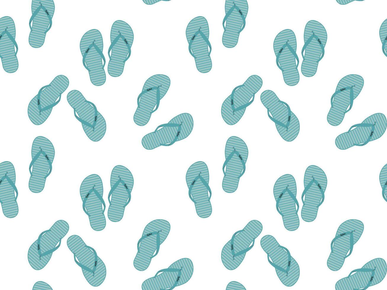 zomer schoenen naadloos patroon. helder herhalen omdraaien flopt. illustratie voor onderbroek en zwempak vector