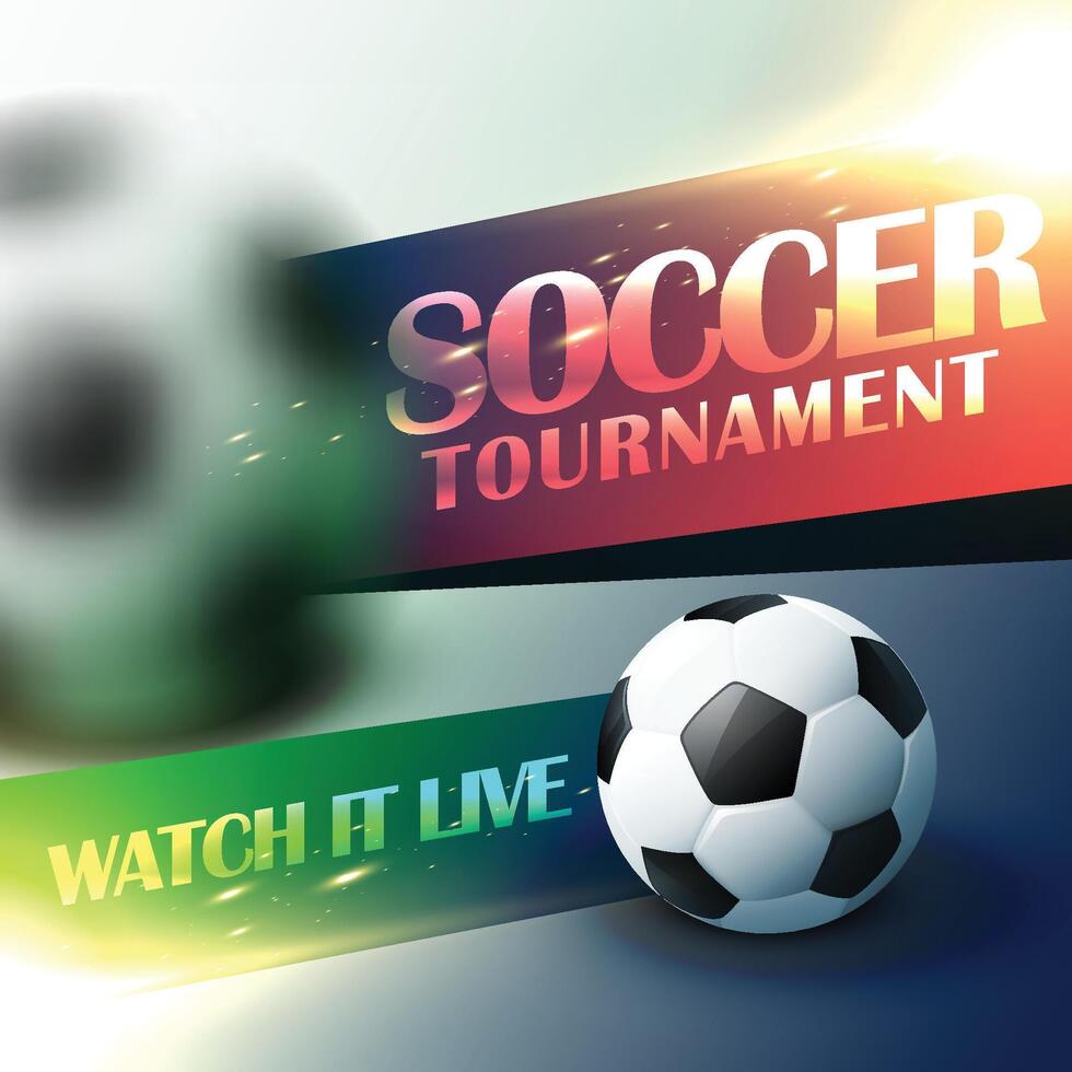 voetbal toernooi folder poster ontwerp sjabloon vector