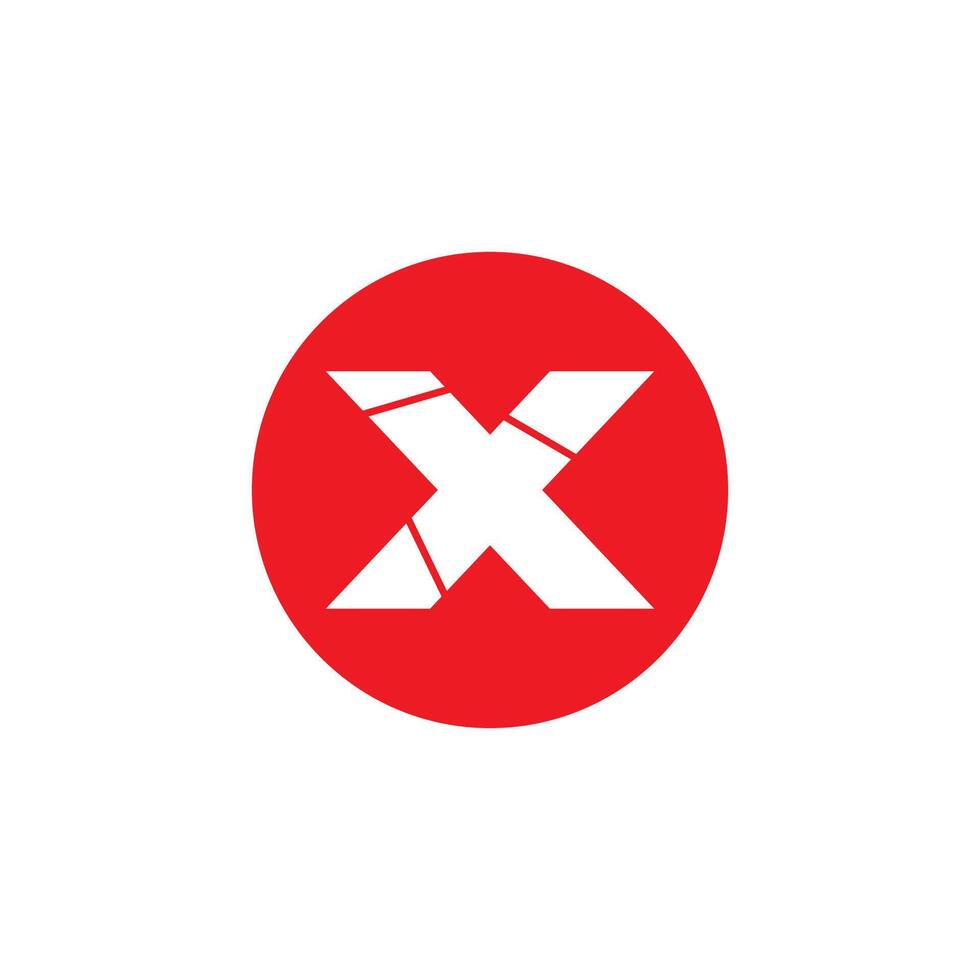 X logo icoon illustratie vector