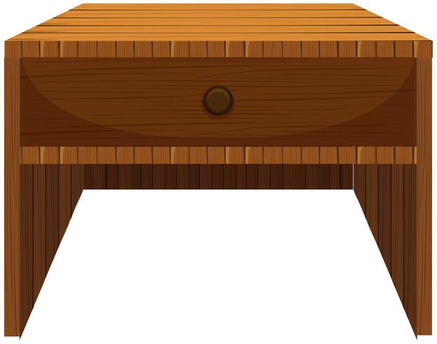 Houten lade in klassiek design vector