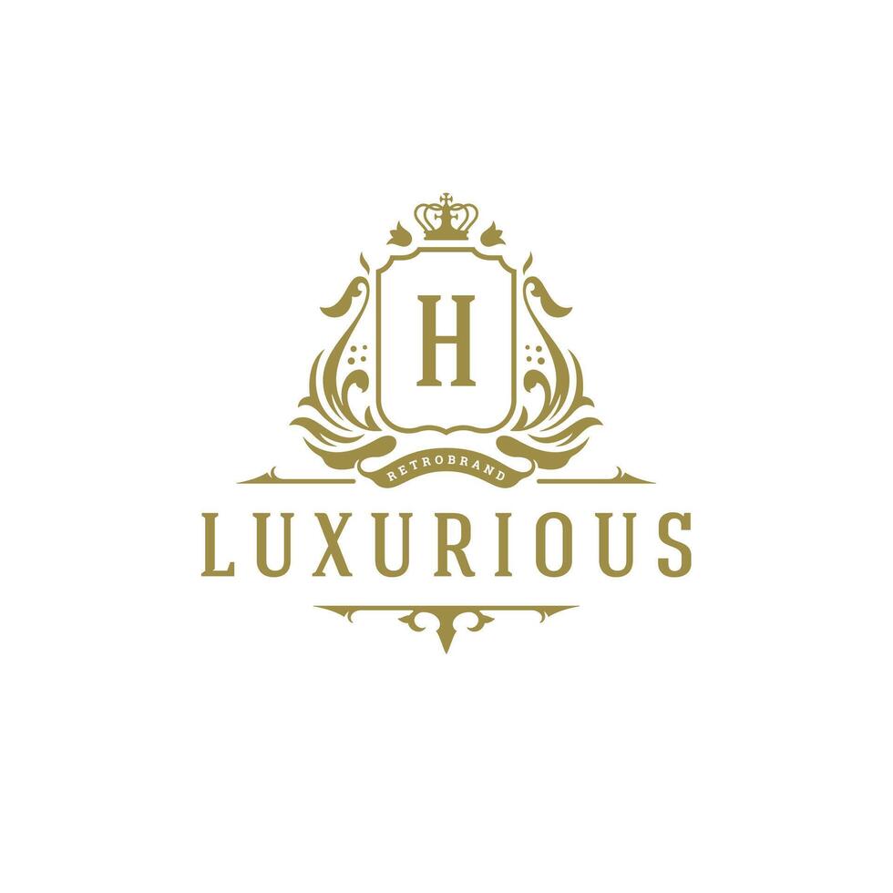 luxe logo kam sjabloon ontwerp illustratie. vector