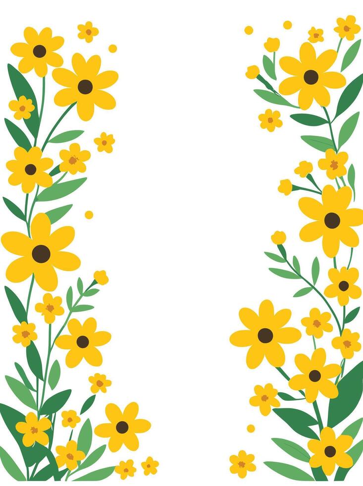 gemakkelijk abstract hand- getrokken divers vormen en vlak bloem. natuur bloemen en bladeren illustratie Aan wit achtergrond vector