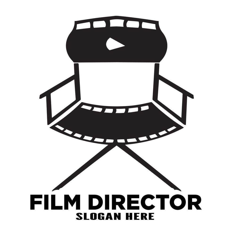 het schieten film regisseur logo vector