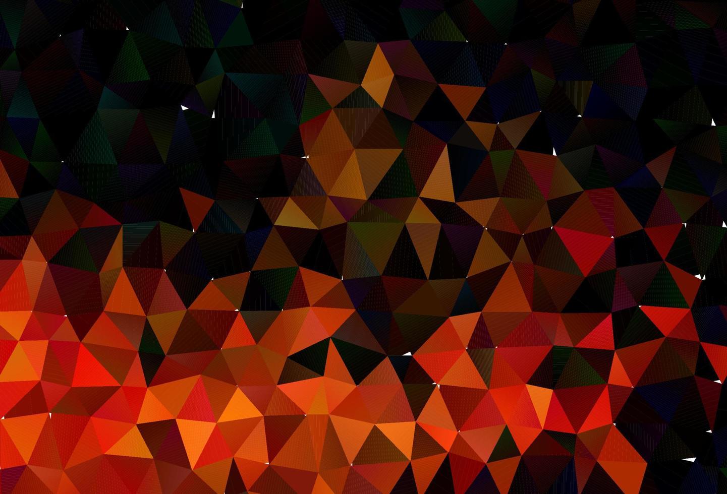 donker oranje vector abstracte veelhoekige textuur.