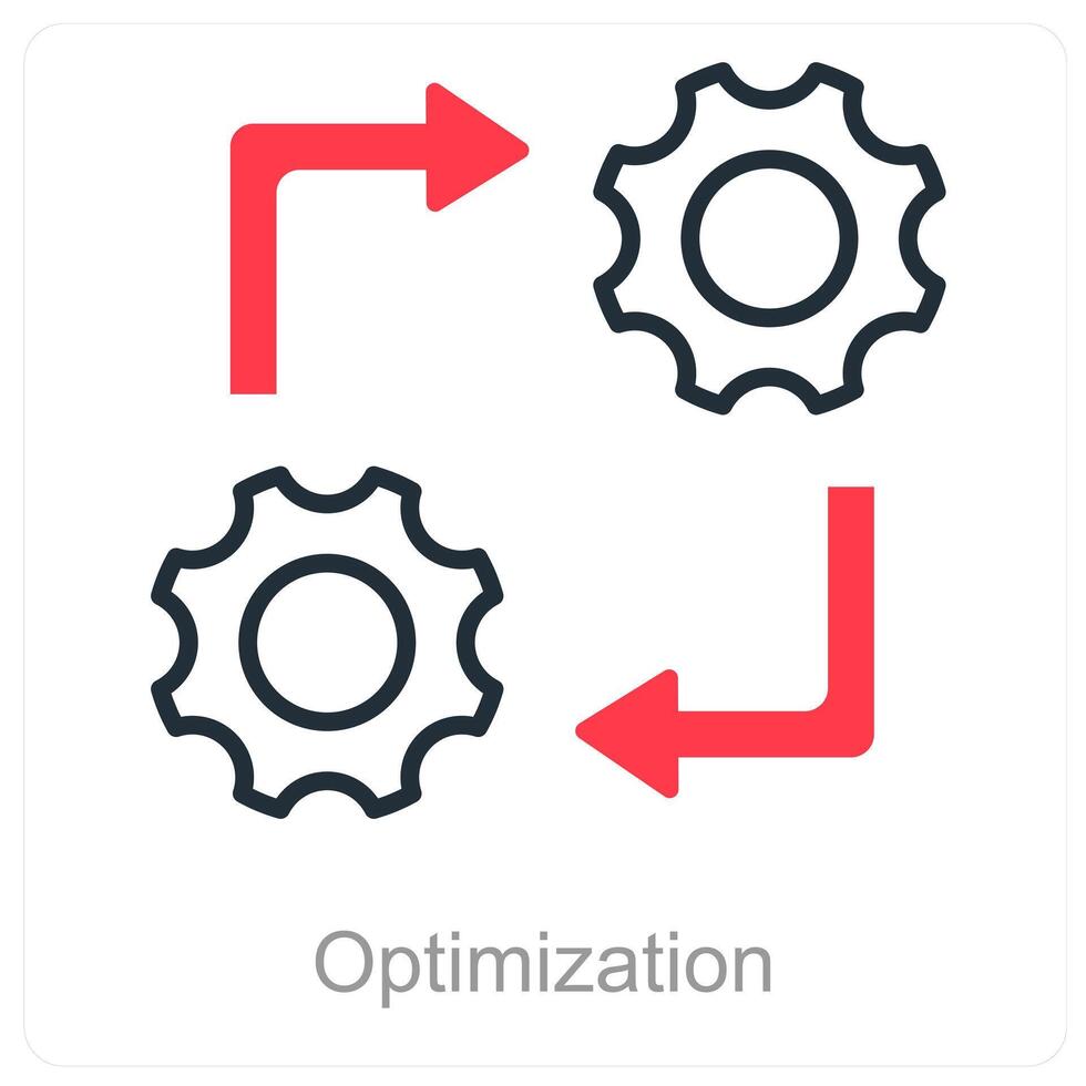 optimalisatie en balans icoon concept vector