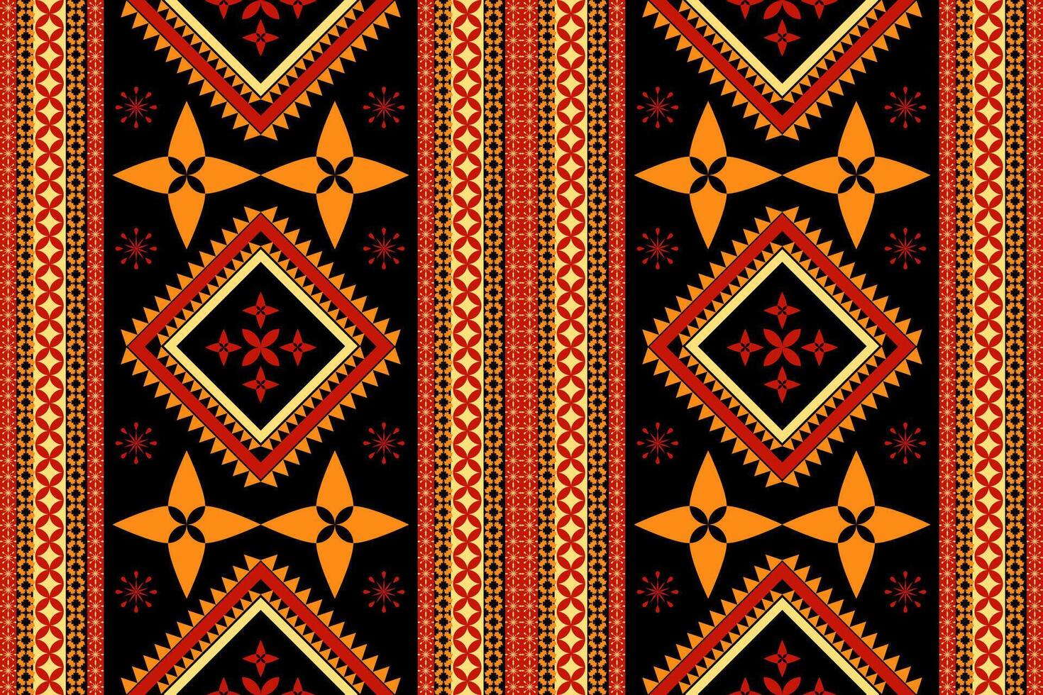 kleding stof meetkundig etnisch patroon, inheems Amerikaans tribal kleding stof, tegel, tapijt, , illustratie ontwerp, Aan marine blauw achtergrond vector