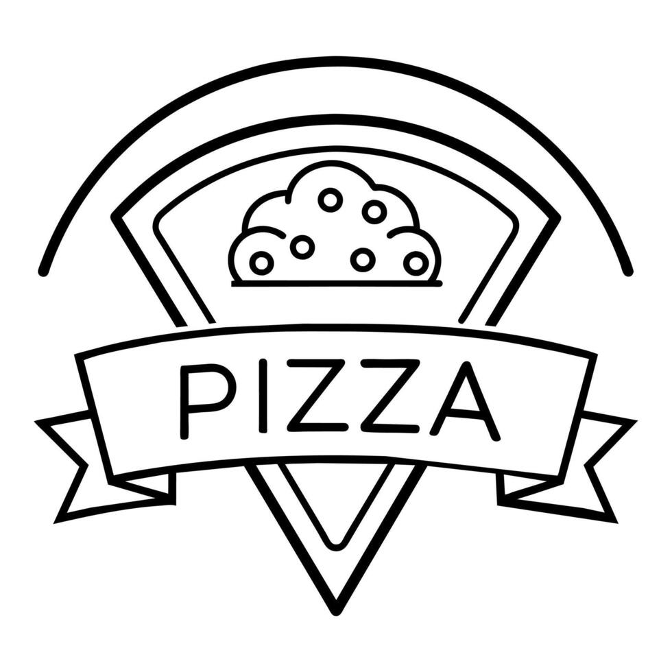 pizza vlak stijl kunst illustratie vector