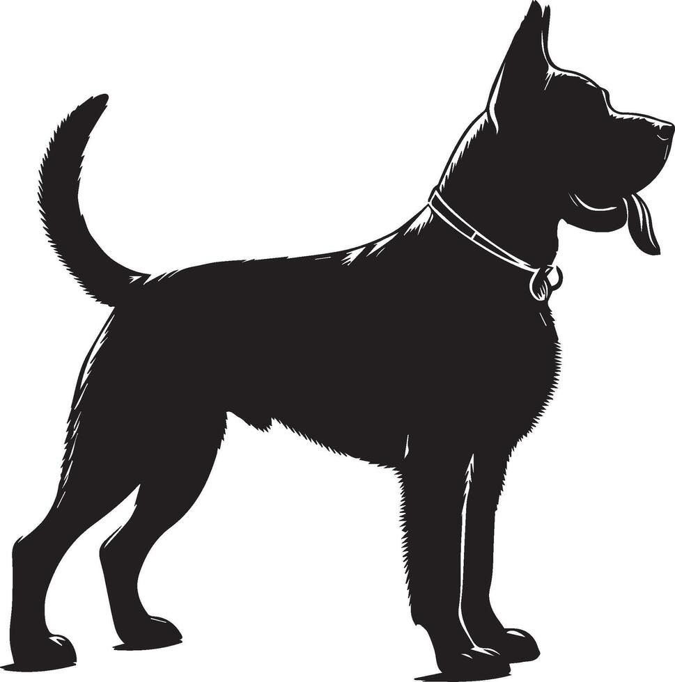 hond silhouet set. hond illustratie vector