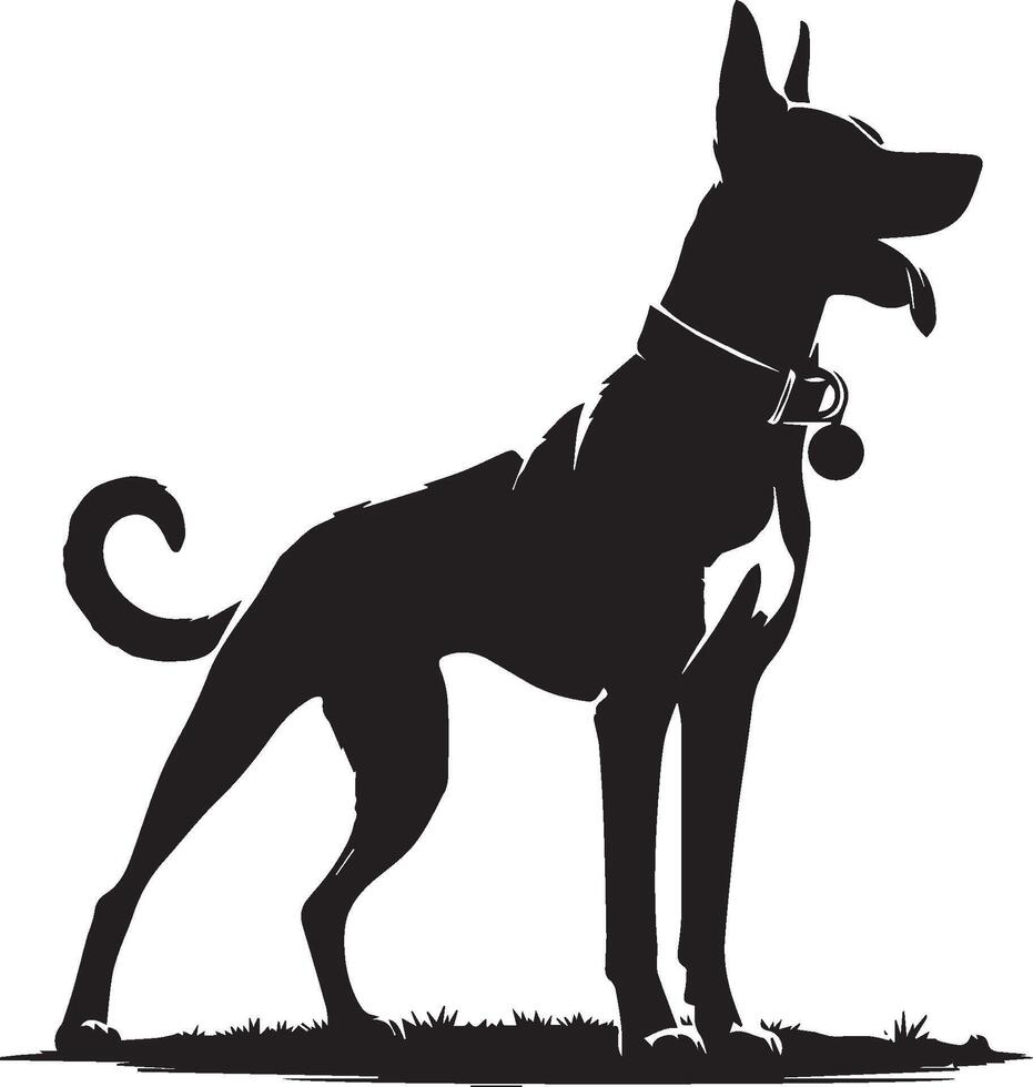 hond silhouet set. hond illustratie vector