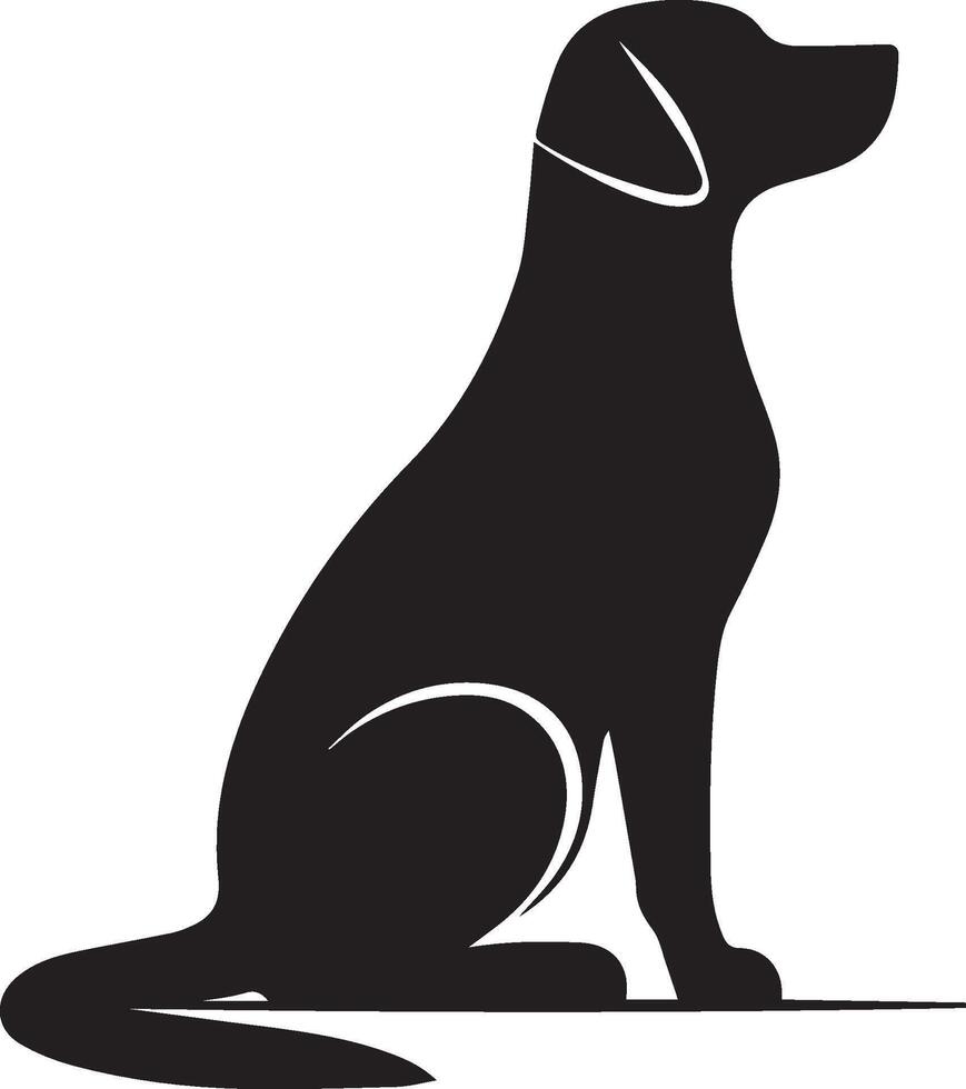 hond silhouet set. hond illustratie vector