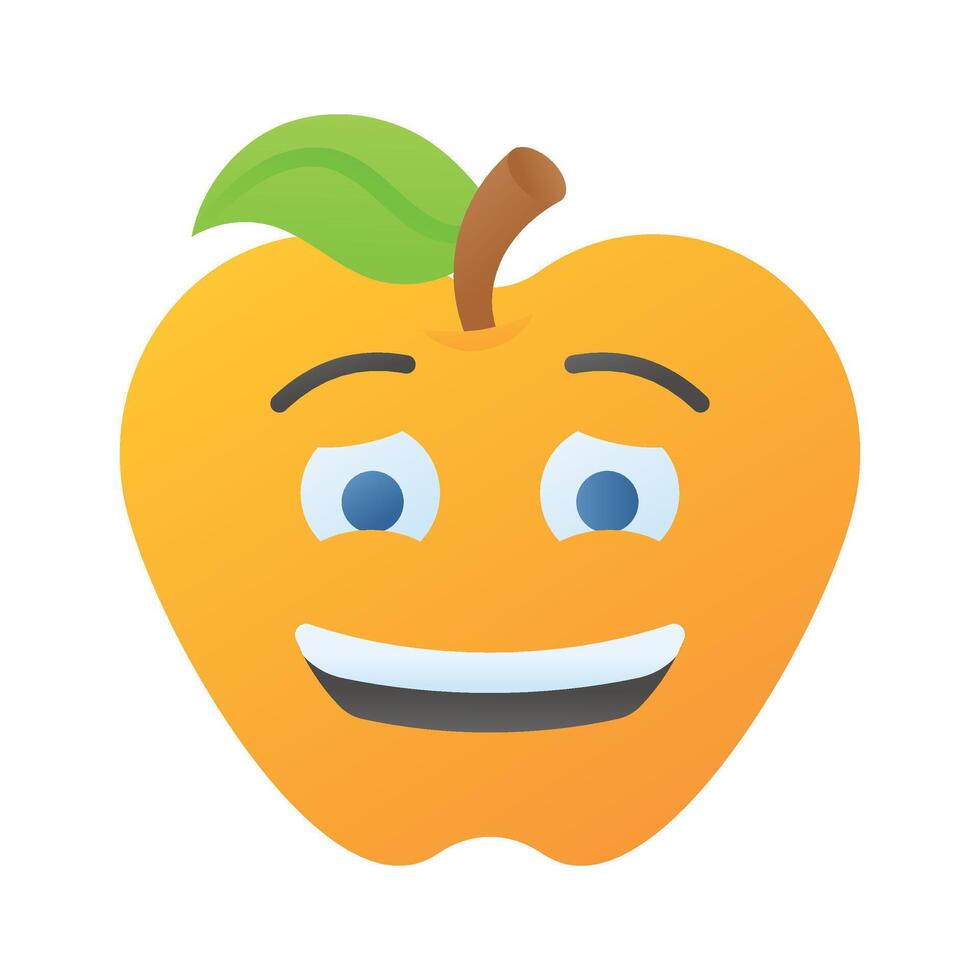 premie icoon van schuldig emoji, klaar naar gebruik bewerkbare vector