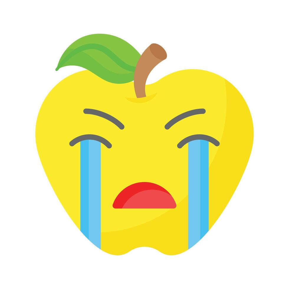 krijgen deze verbazingwekkend huilen emoji ontwerp, aanpasbare vector