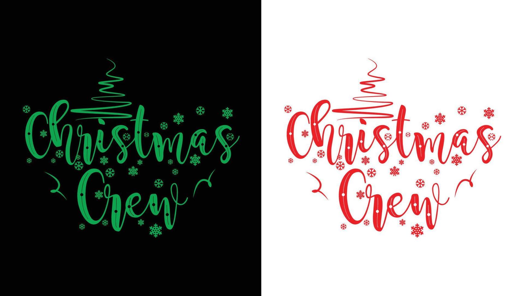 kerst crew t-shirt ontwerp vector