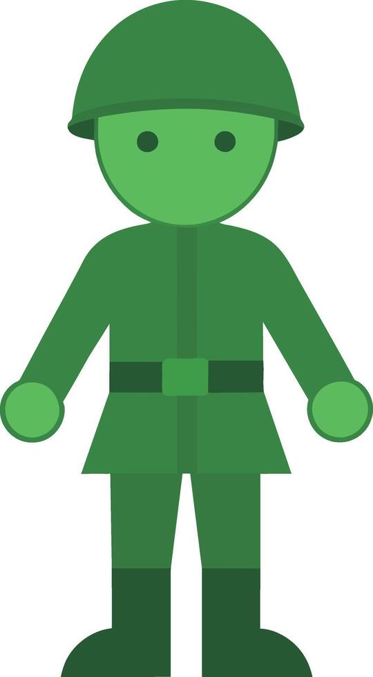 illustratie kinderen groen leger mannen speelgoed- vector