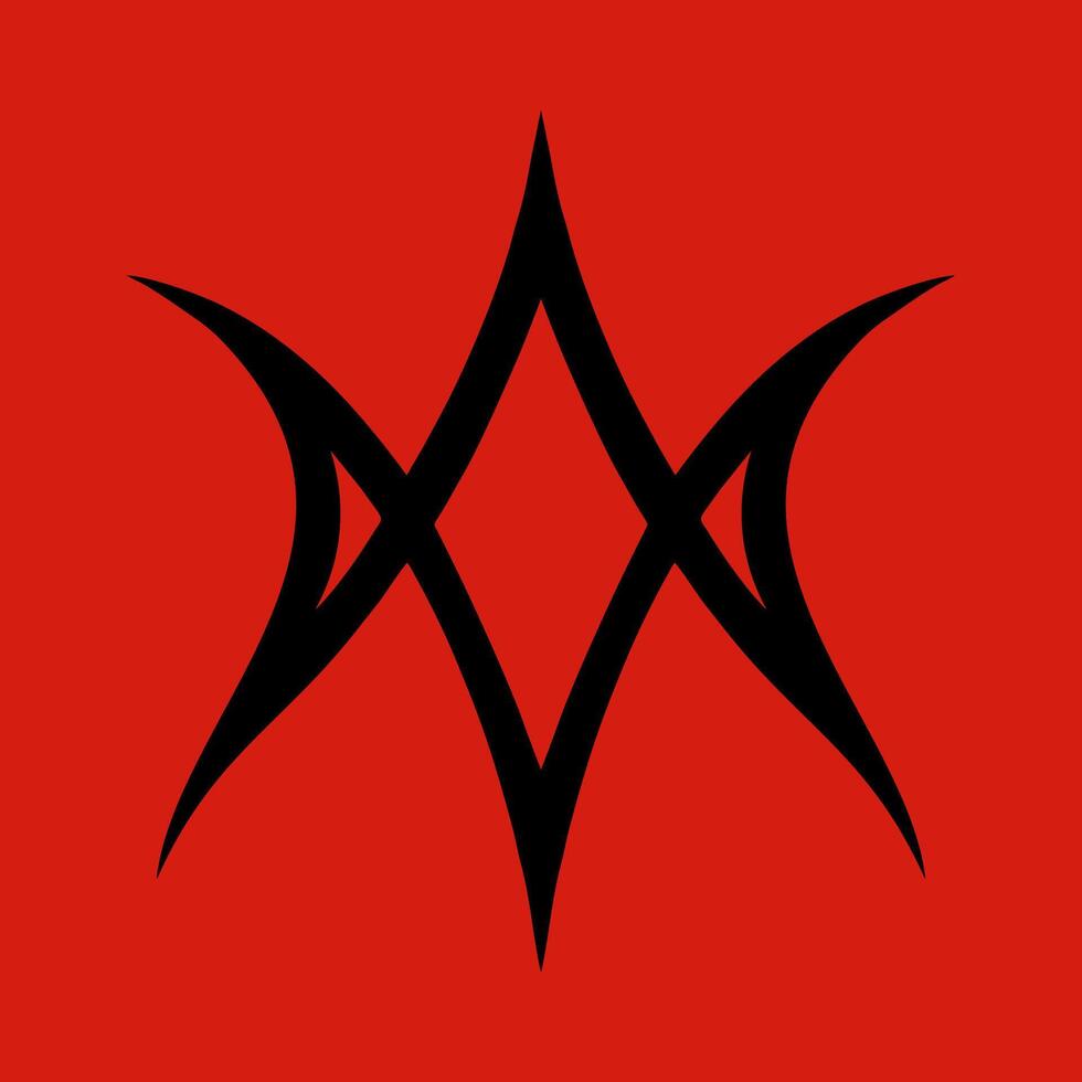 eenzijdig hexagram, satanisch symbolen, middeleeuws occultisme, magie postzegels, sigils, mystiek knopen, duivel kruis. sigil Lucifer baphomet vector