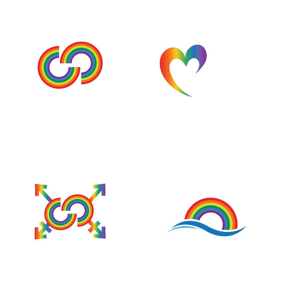 vectorillustratie van lgbt-logo symboolsjabloon - vector