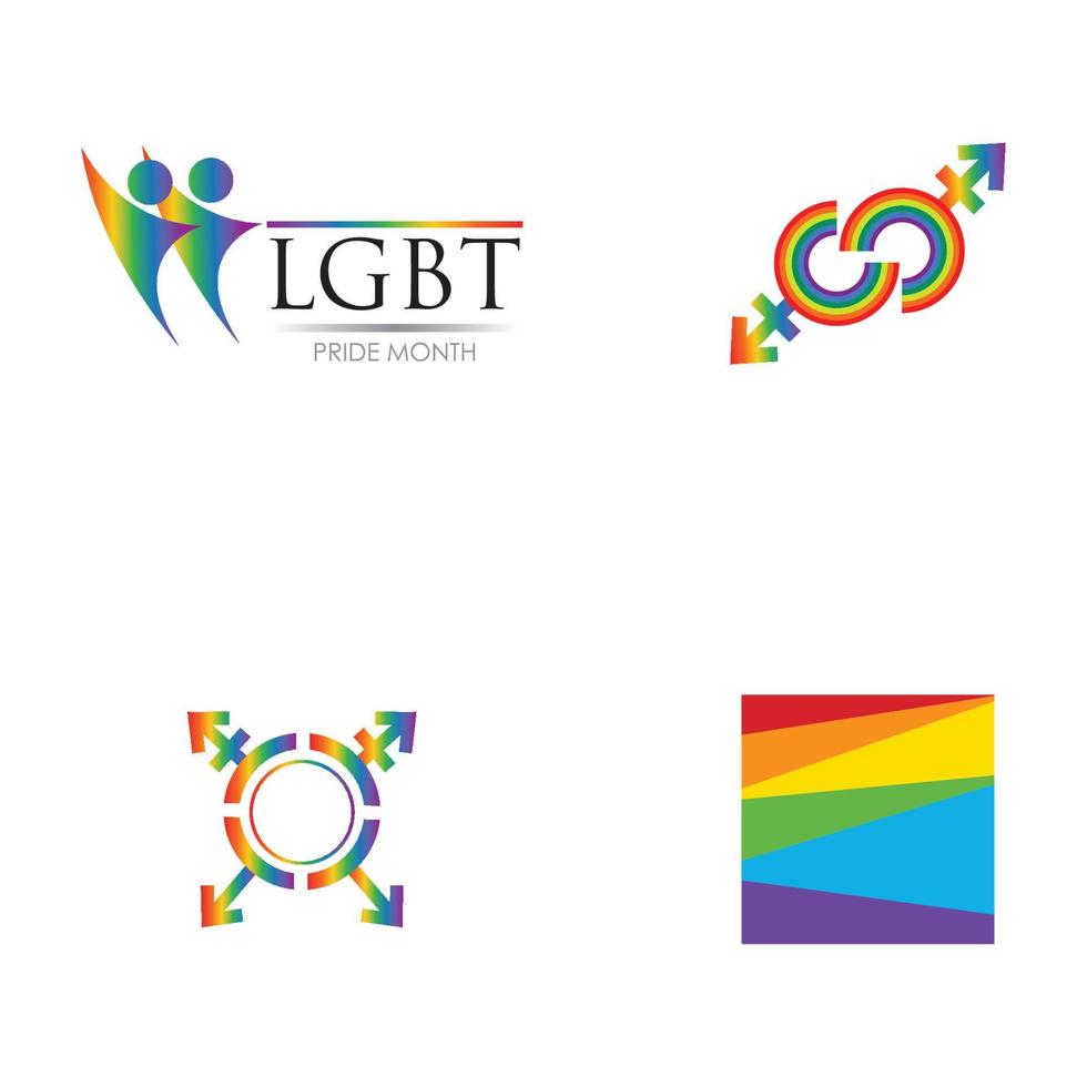 vectorillustratie van lgbt-logo symboolsjabloon - vector