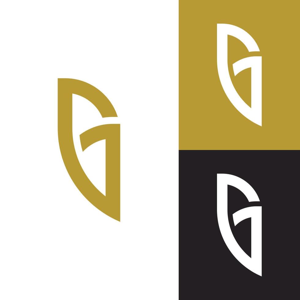 modern elegant g eerste brief logo voor kleding, mode, bedrijf, merk, bureau, enz. vector