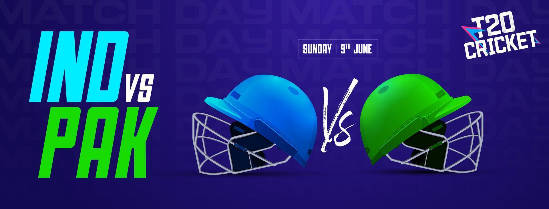 illustratie voor krekel poster met krekel bal, wicket stronken, krekel helmen poster vector