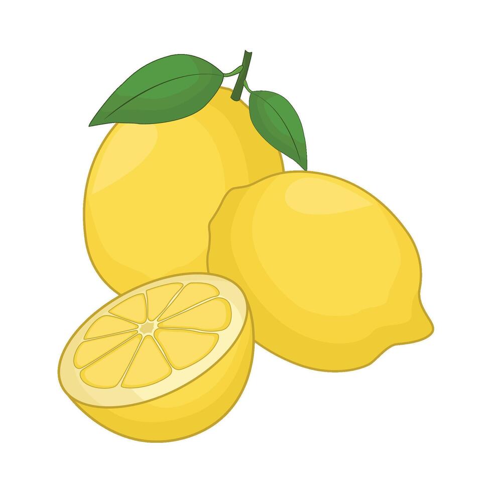illustratie van citroen vector
