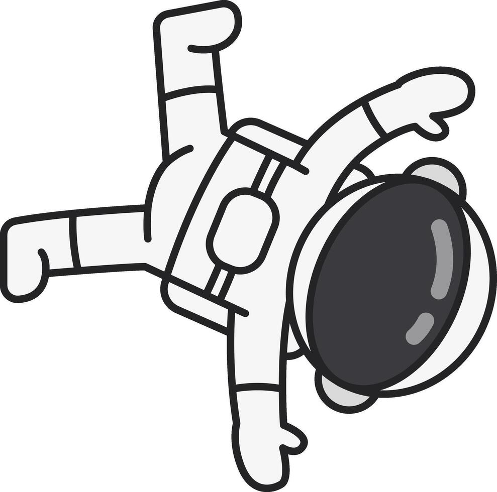 schattige astronaut illustratie vector