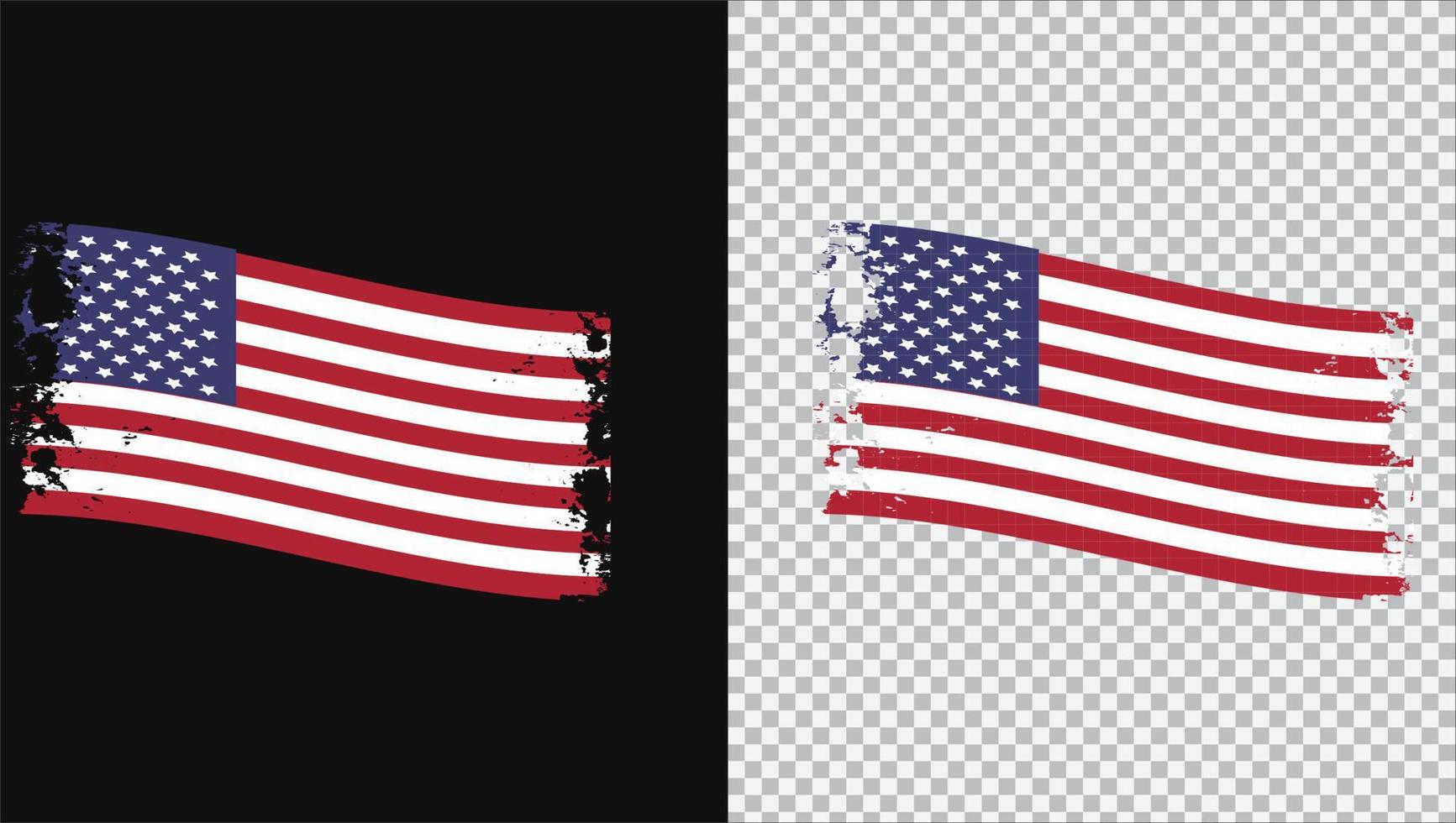 verenigde staten land golvende vlag grunge brush vector