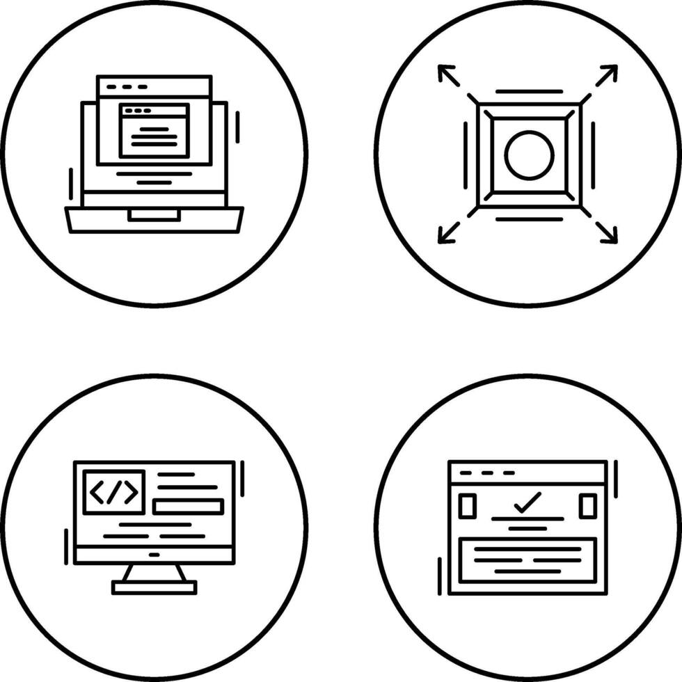 knal omhoog en maximaliseren icoon vector