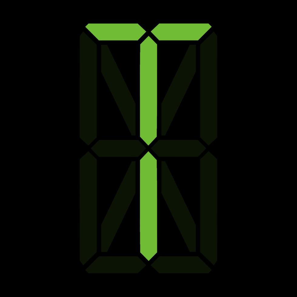 eenvoudige illustratie van digitale letter of symbool elektronische figuur van letter t vector